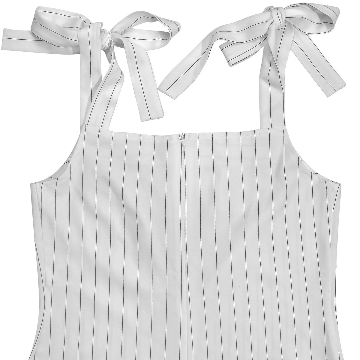 Modern Finesse Delphi Striped Tie-Shoulder Wide-Leg Jumpsuit