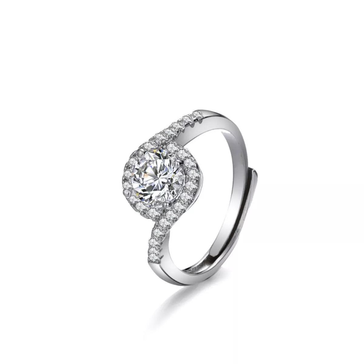 HOF Eden 1 Carat 925 Sterling Silver Moissanite Ring