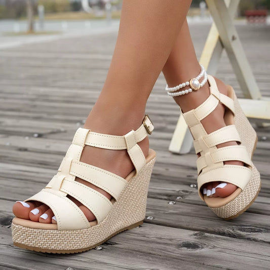 Modern Finesse Sienna Open-Toe Wedge Sandals