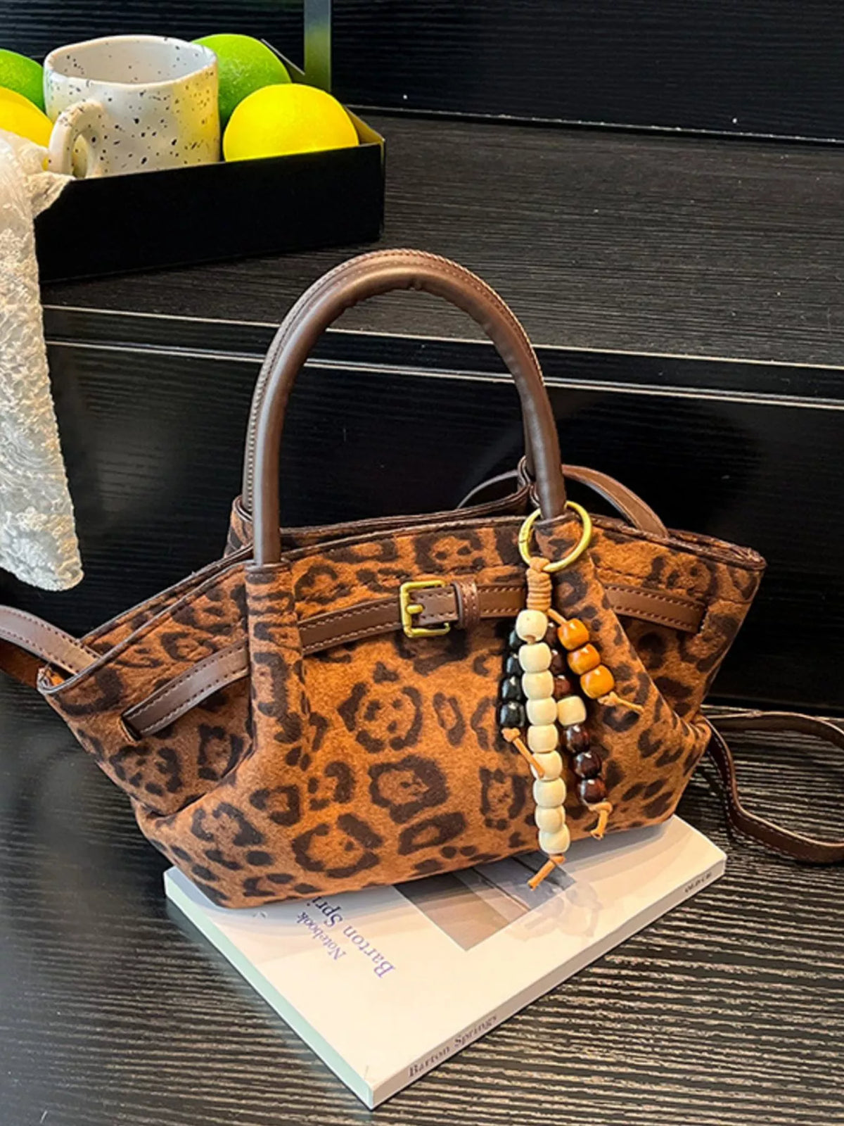 Modern Finesse Solace Buckle Decor Tote Bag
