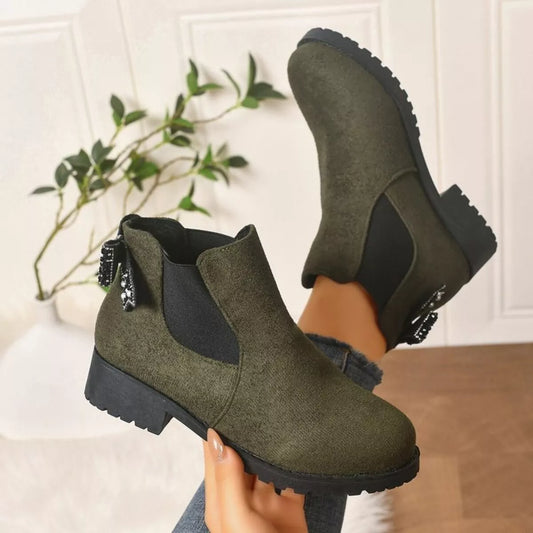 Modern Finesse Terrain Round-Toe Low-Heel Boots - product view 2
