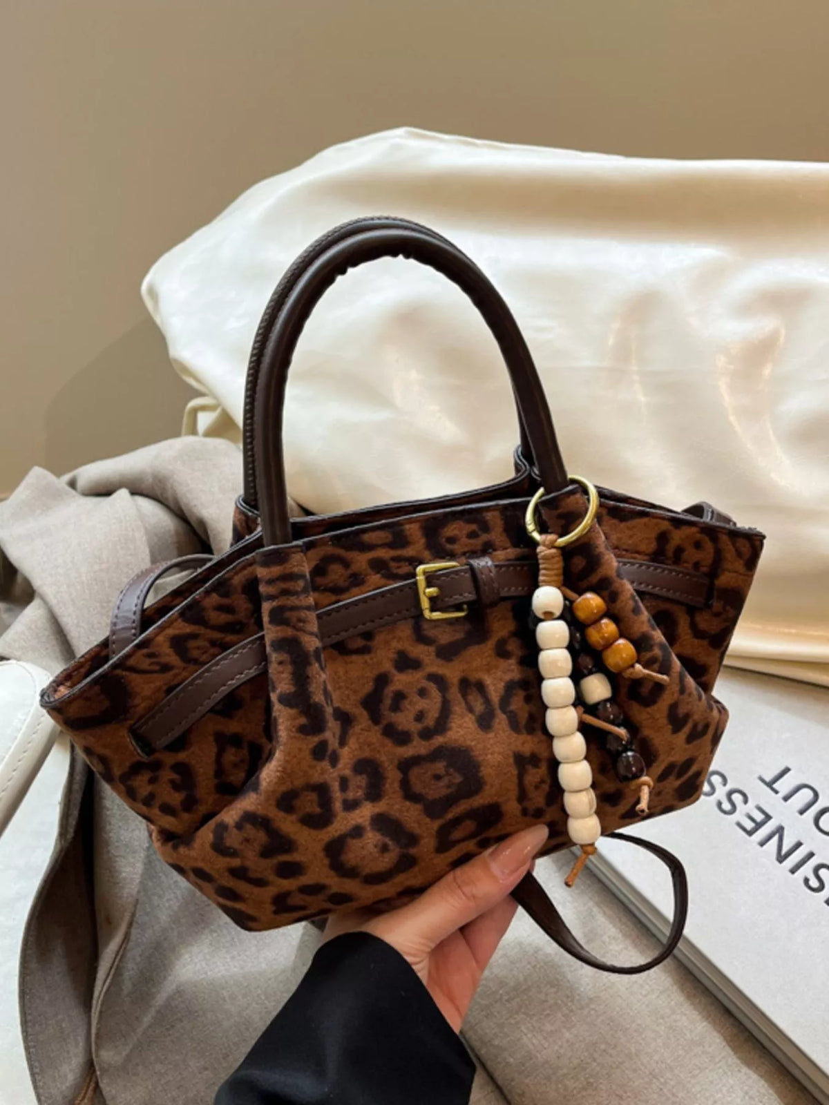 Modern Finesse Solace Buckle Decor Tote Bag