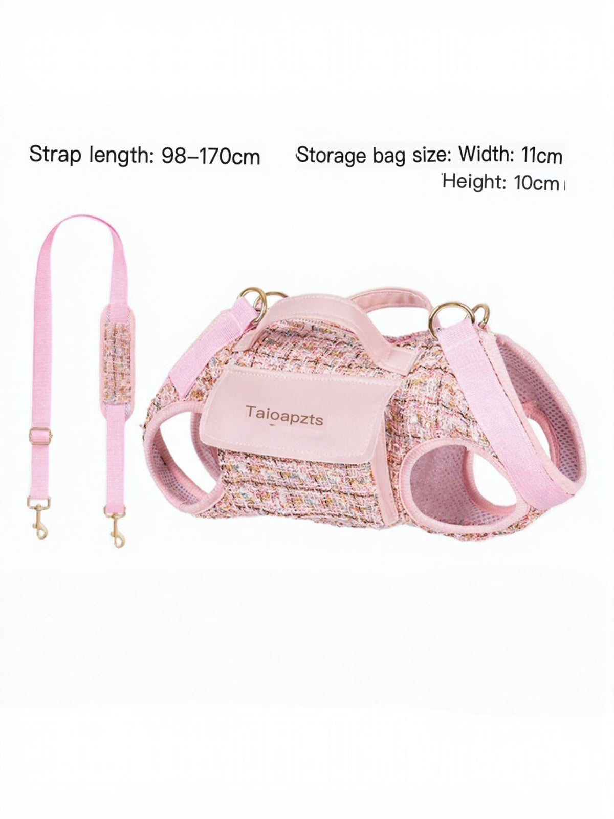 HOF Arden Tweed Pet Harness with Strap