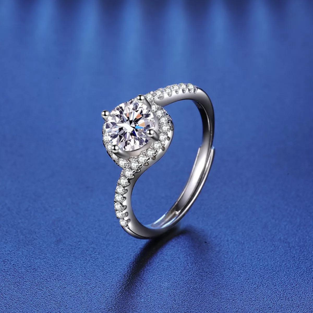 HOF Eden 1 Carat 925 Sterling Silver Moissanite Ring