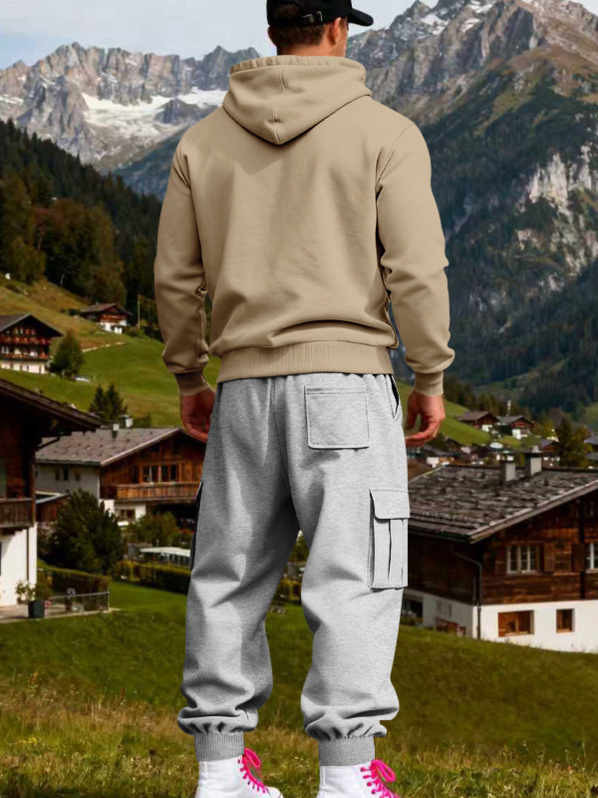Modern Finesse Rest Mode Hoodie & Sweatpants Set - Men's Plus Size