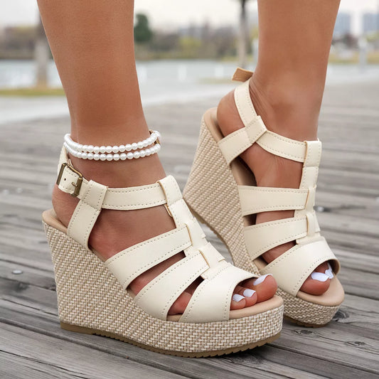 Modern Finesse Sienna Open-Toe Wedge Sandals