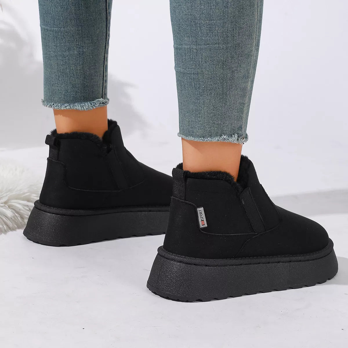 Modern Finesse Solace Round-Toe Platform Boots