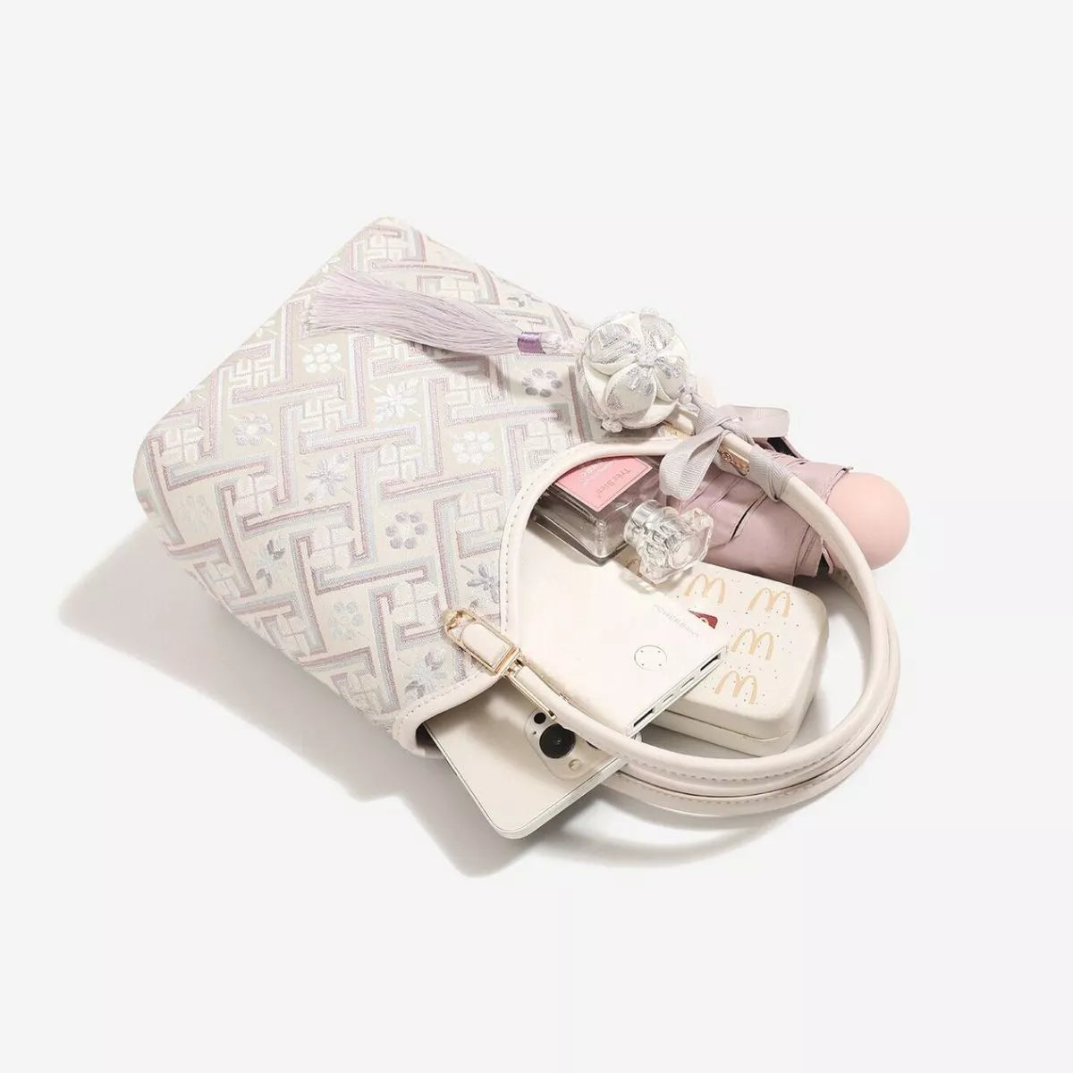 Modern Finesse Sienna Geometric Pattern Handbag