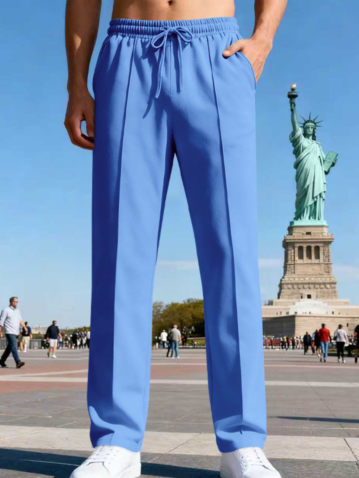 Modern Finesse Motion Ease Drawstring Straight-Leg Pants - Men's Plus Size