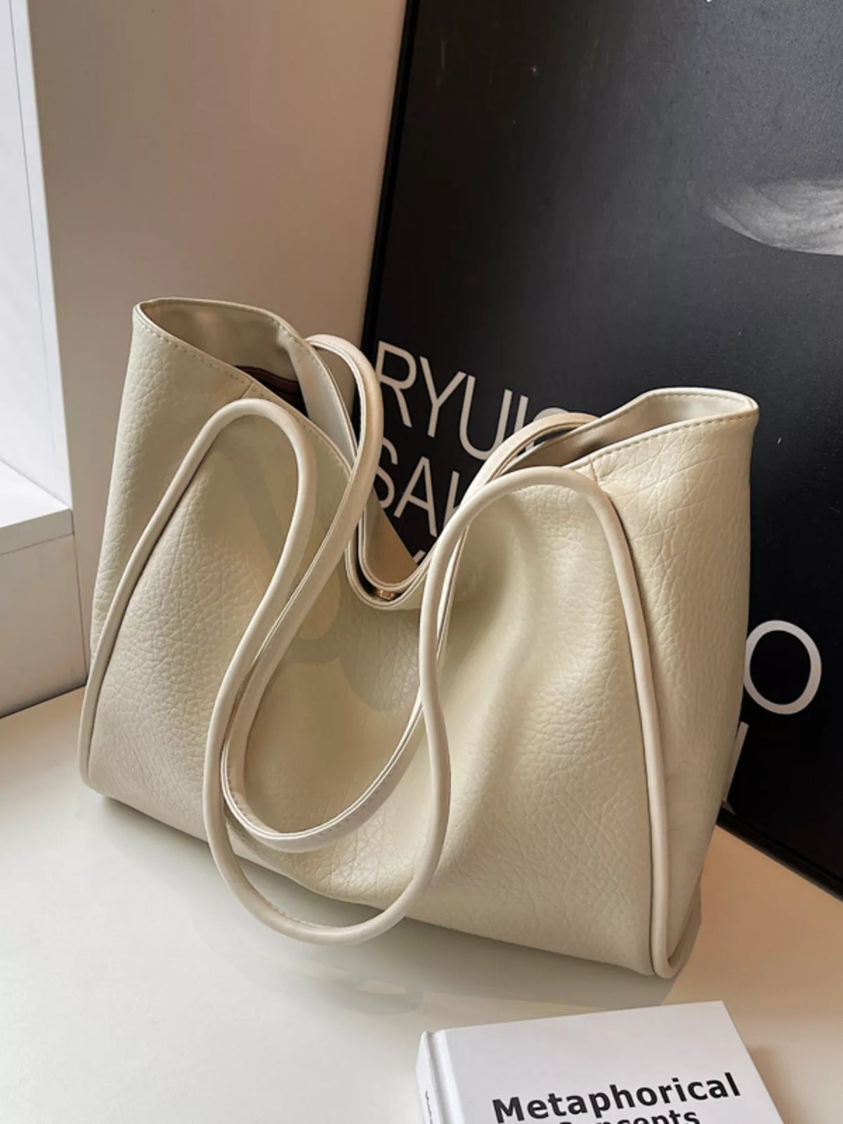 Modern Finesse Avenue PU Leather Tote Bag