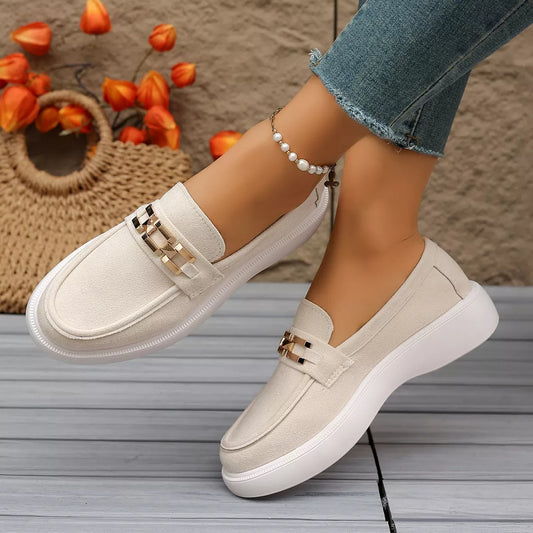Modern Finesse Solace Round-Toe Slip-Ons