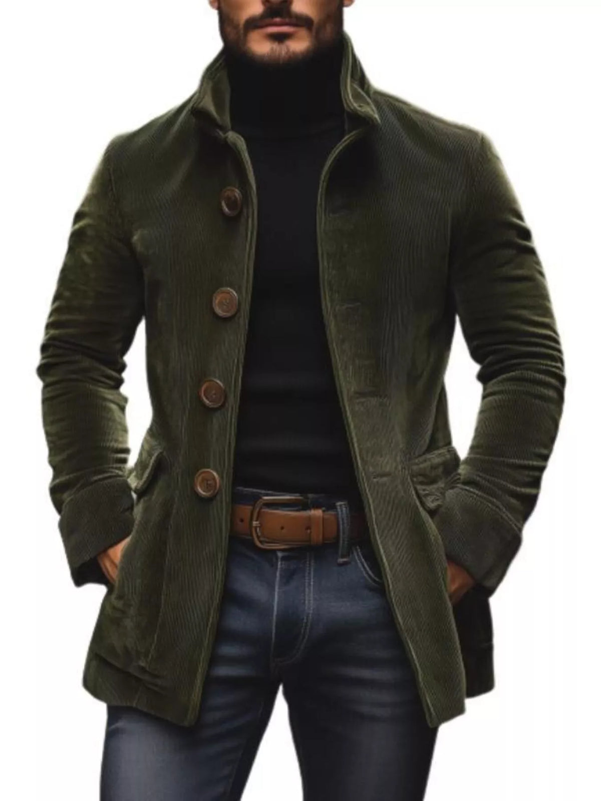 Modern Finesse Metropolitan Stand-Collar Coat
