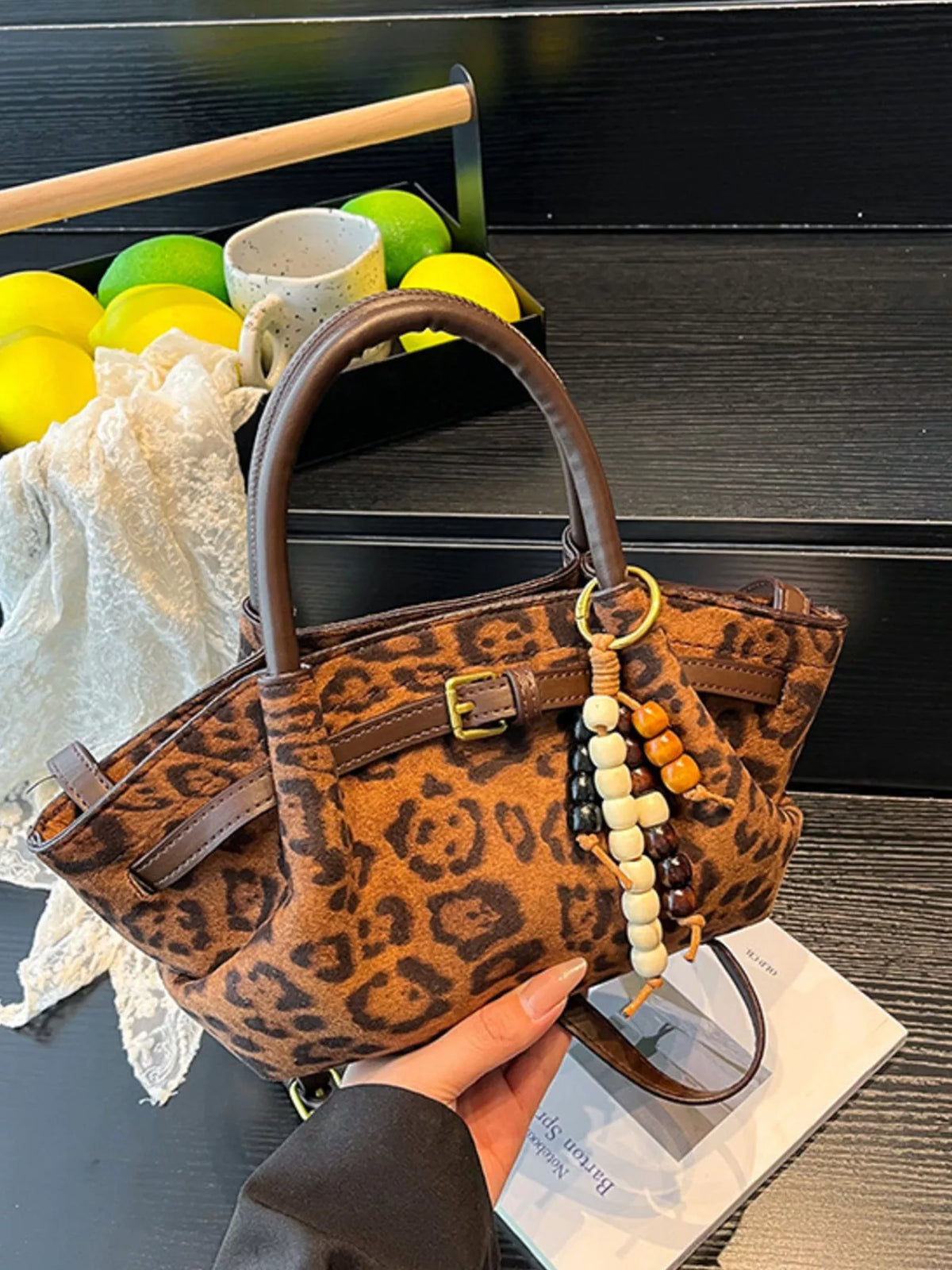 Modern Finesse Solace Buckle Decor Tote Bag