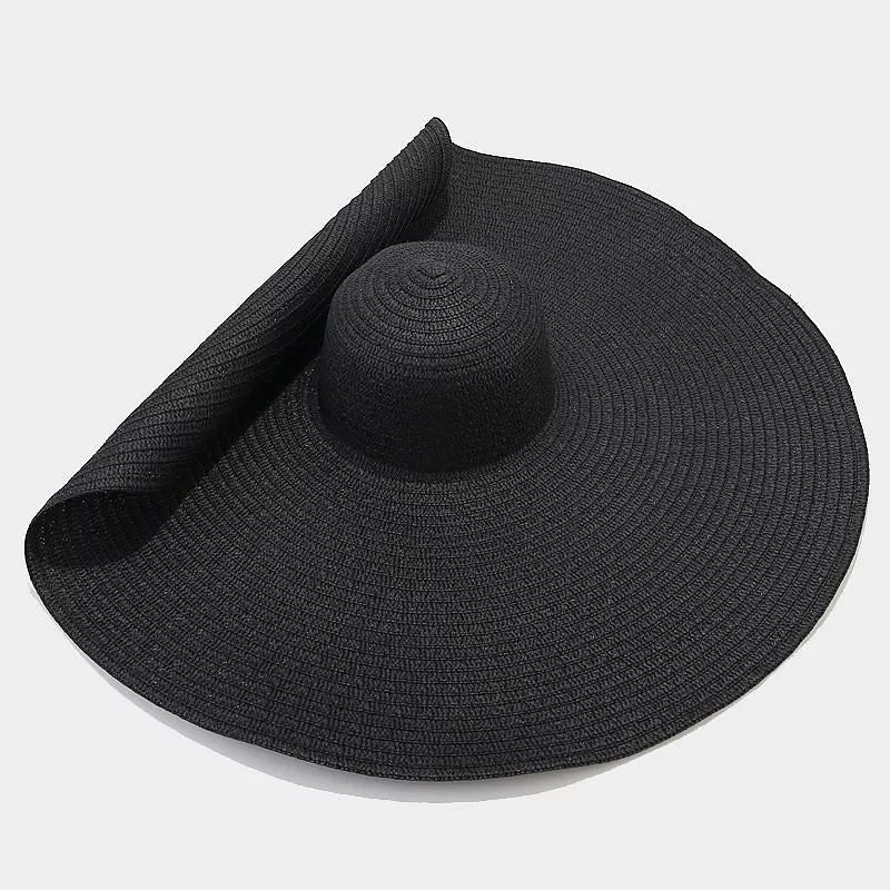 Modern Finesse Noelle Oversized Wide Brim Straw Sun Hat