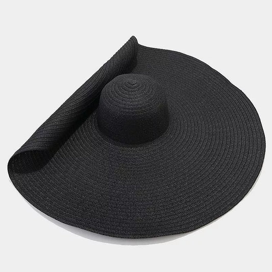 Modern Finesse Noelle Oversized Wide Brim Straw Sun Hat