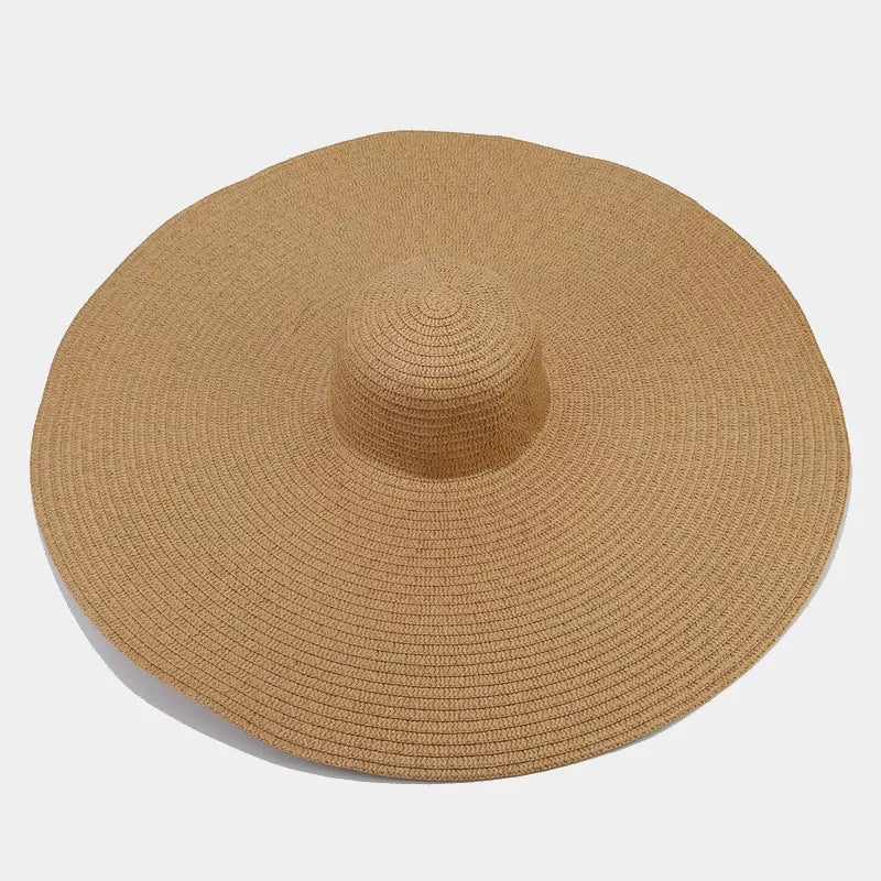 Modern Finesse Noelle Oversized Wide Brim Straw Sun Hat