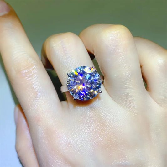 HOF Solace 10 Carat Moissanite 925 Sterling Silver Ring