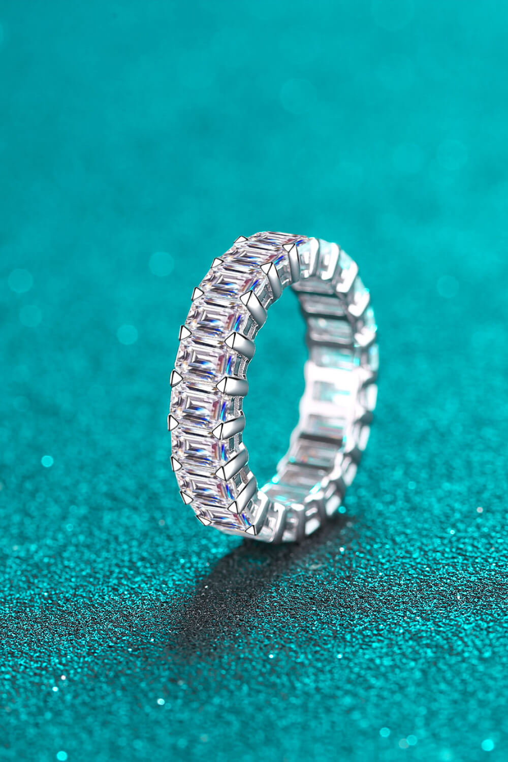 HOF Vale 10.5 Carat Moissanite Rhodium-Plated Ring