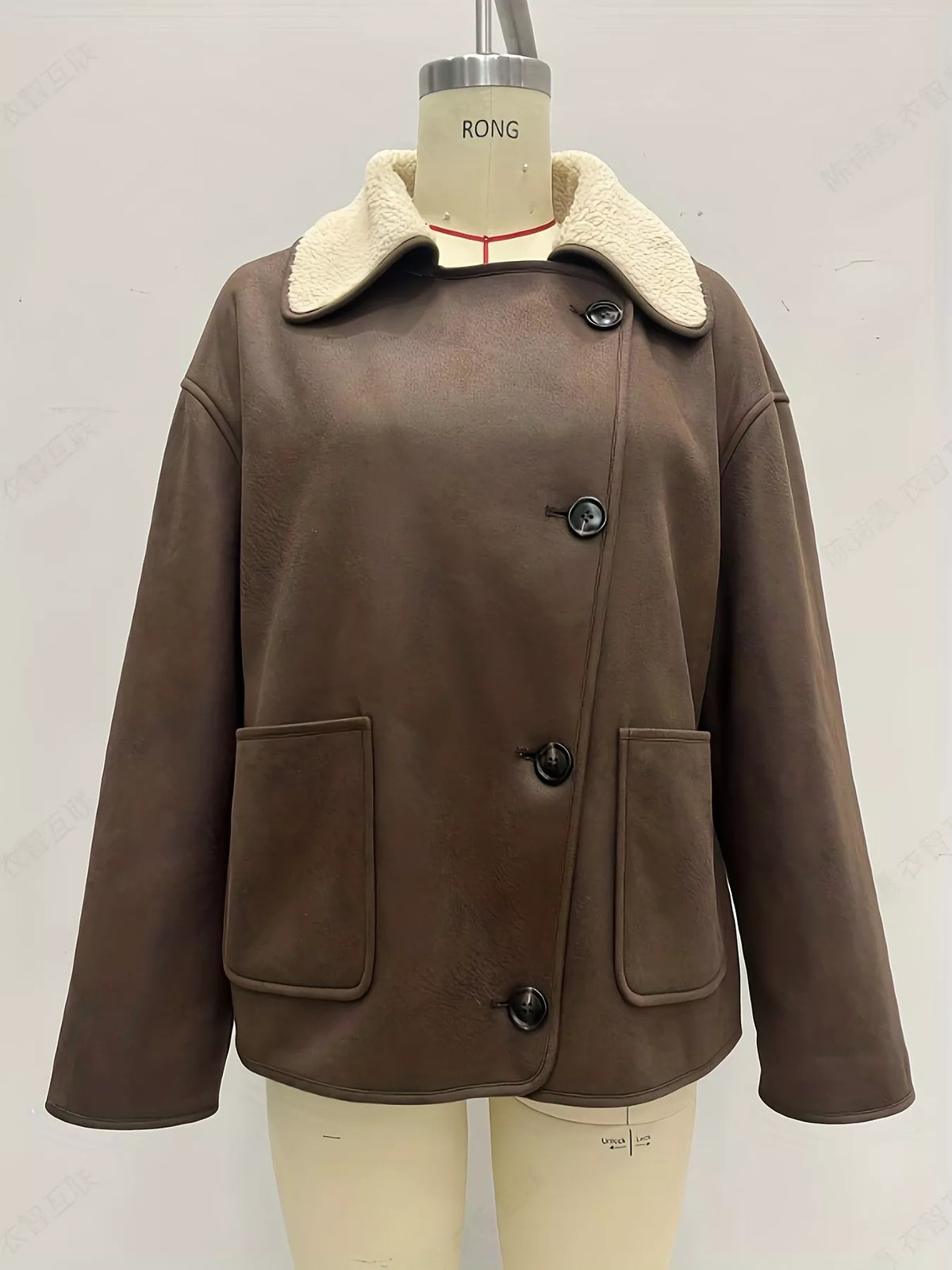 Modern Finesse Reverie Sherpa Lined Button Down Outerwear