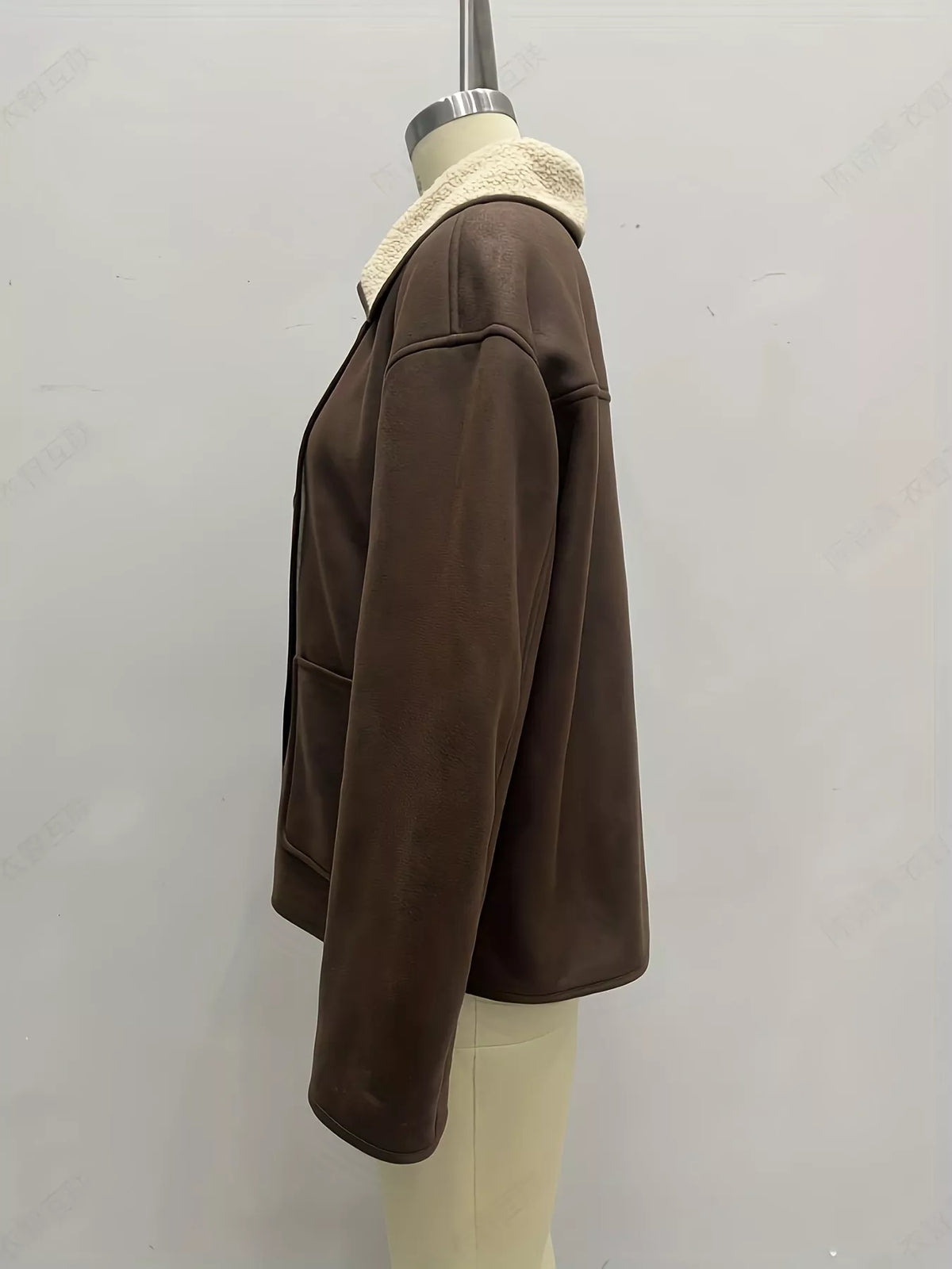 Modern Finesse Reverie Sherpa Lined Button Down Outerwear