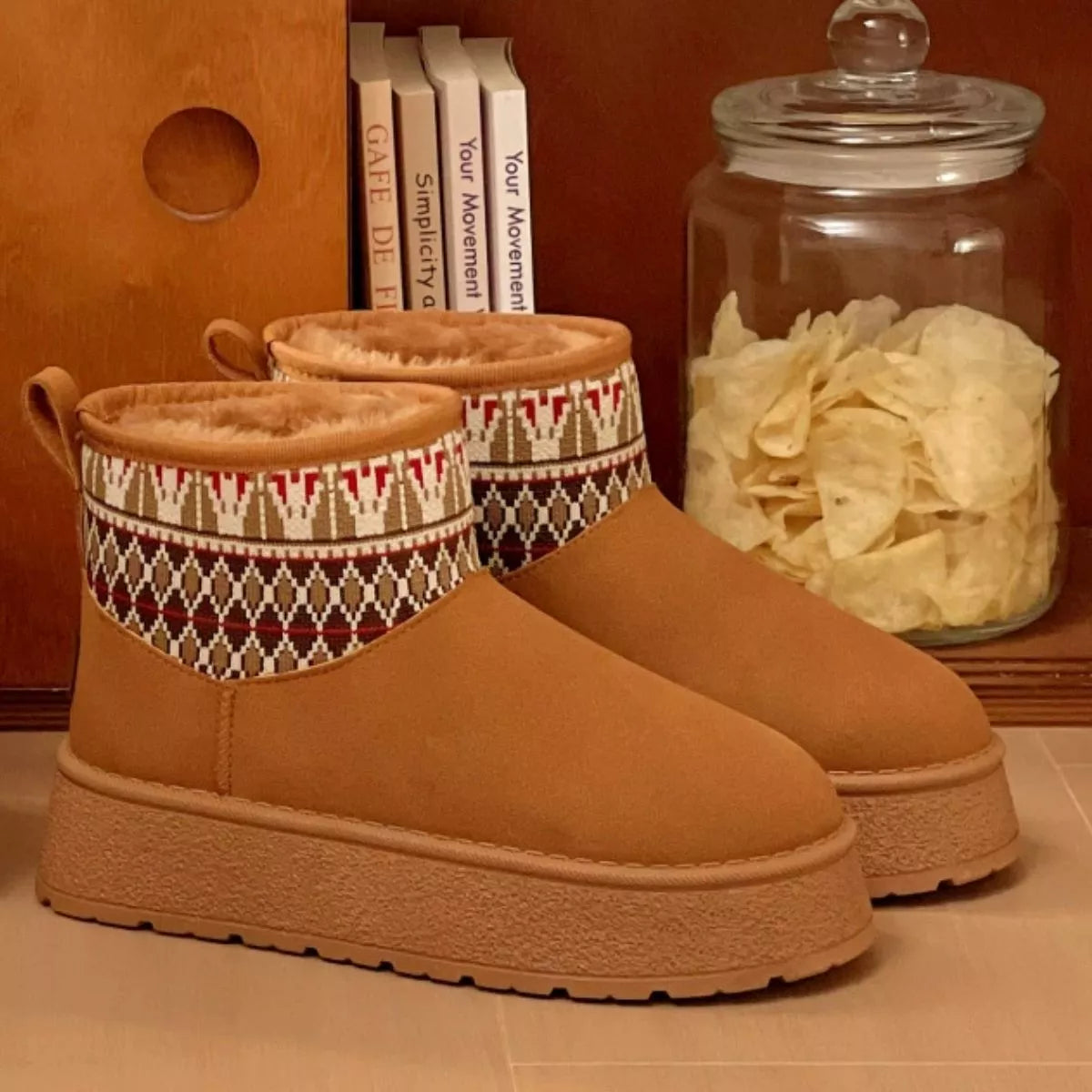Modern Finesse Anya Round-Toe Platform Boots