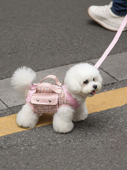 HOF Arden Tweed Pet Harness with Strap