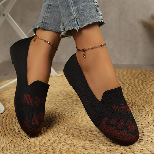Modern Finesse Knitline Mesh Slip-On Shoes