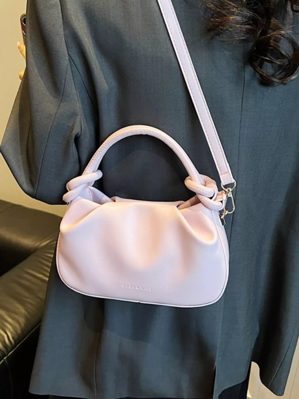 Modern Finesse Reverie Knot Handle Ruched Crossbody Bag