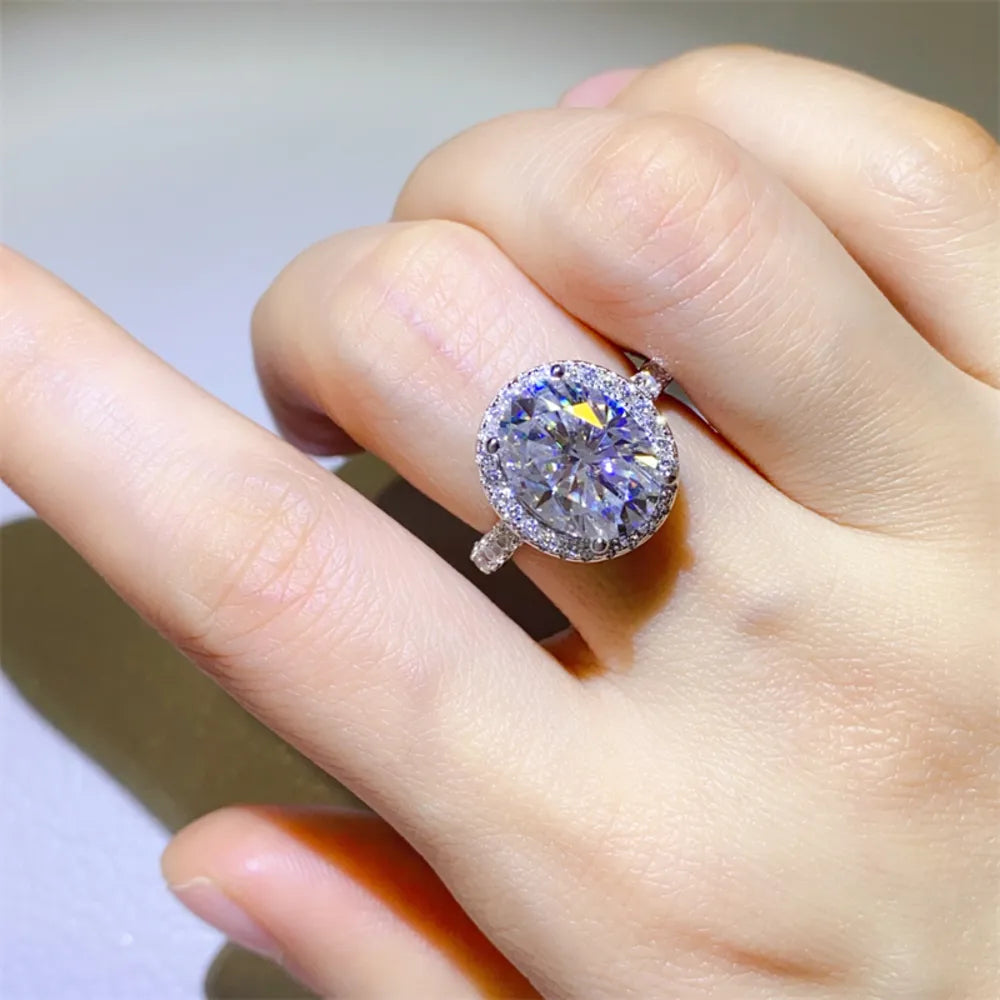 HOF Marlowe 5 Carat Moissanite 925 Sterling Silver Ring