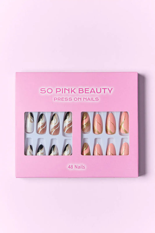 SO PINK BEAUTY Marlowe Press On Nails 2 Packs