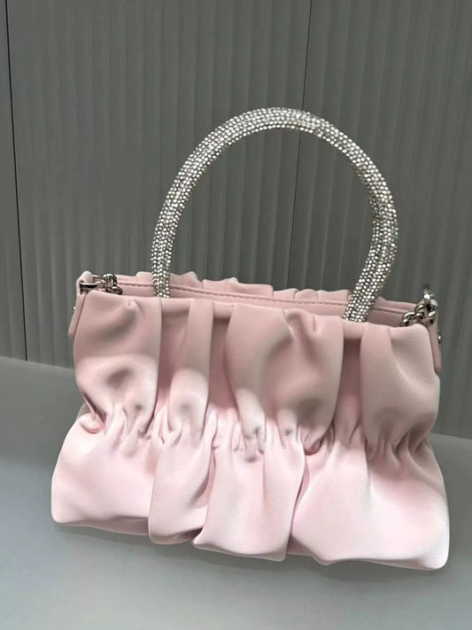 Modern Finesse Marlowe Ruched Chain Crossbody Bag