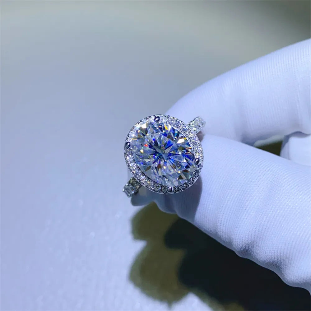 HOF Marlowe 5 Carat Moissanite 925 Sterling Silver Ring