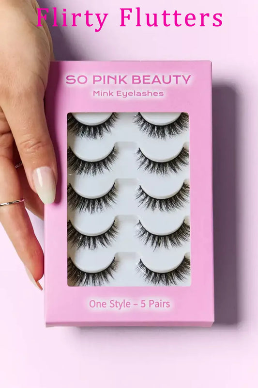 SO PINK BEAUTY Solace Mink Eyelashes 5 Pairs