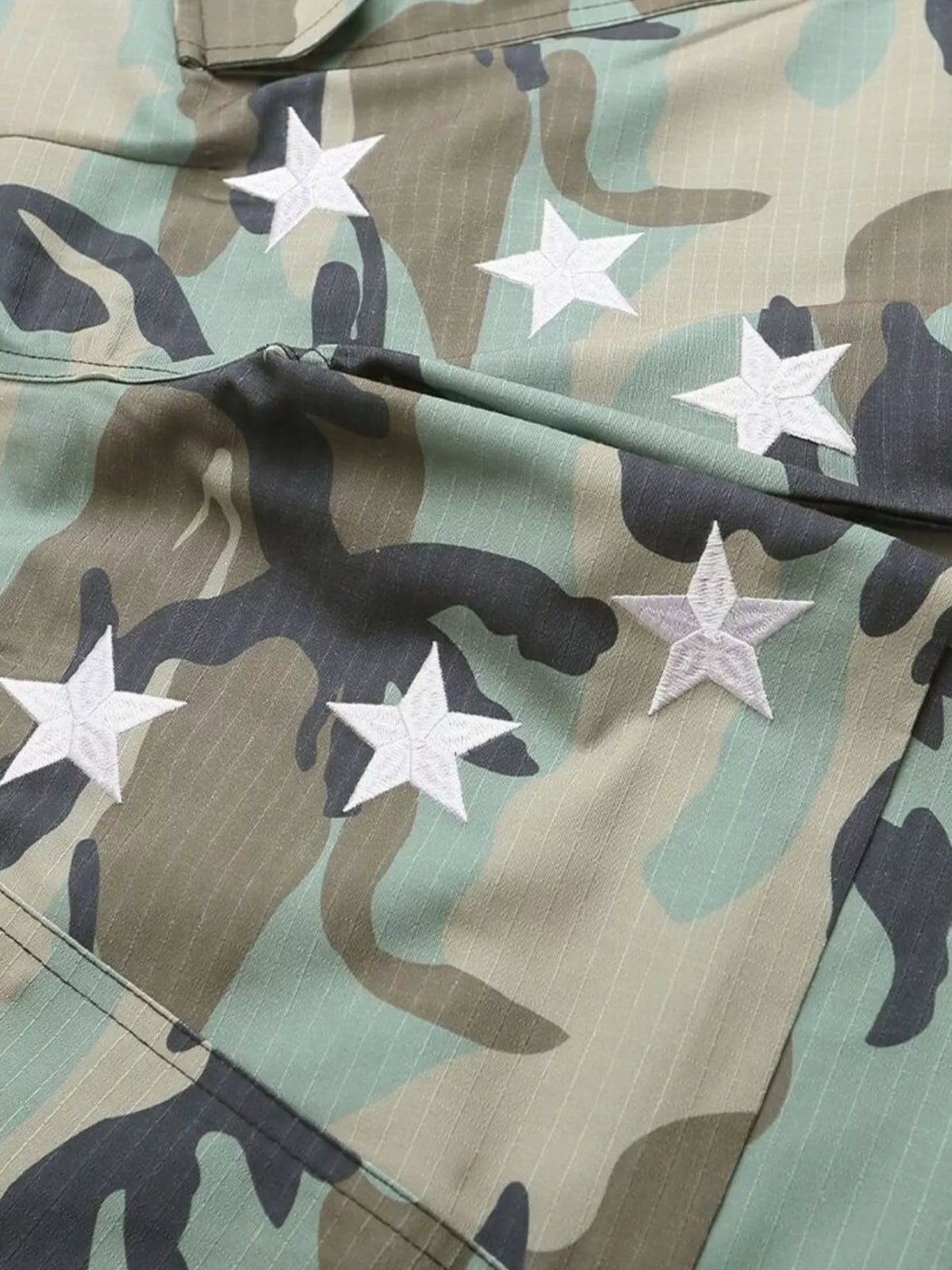 Modern Finesse Logan Men's Star Camouflage Cargo Capris