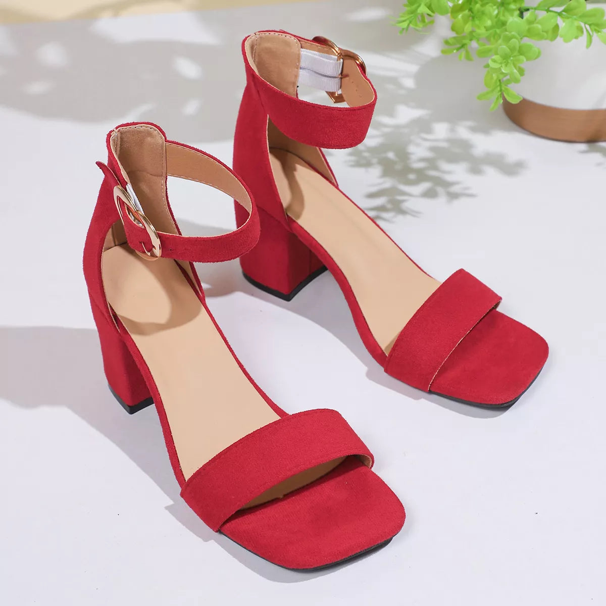 Modern Finesse Mira Open-Toe Block-Heel Sandals
