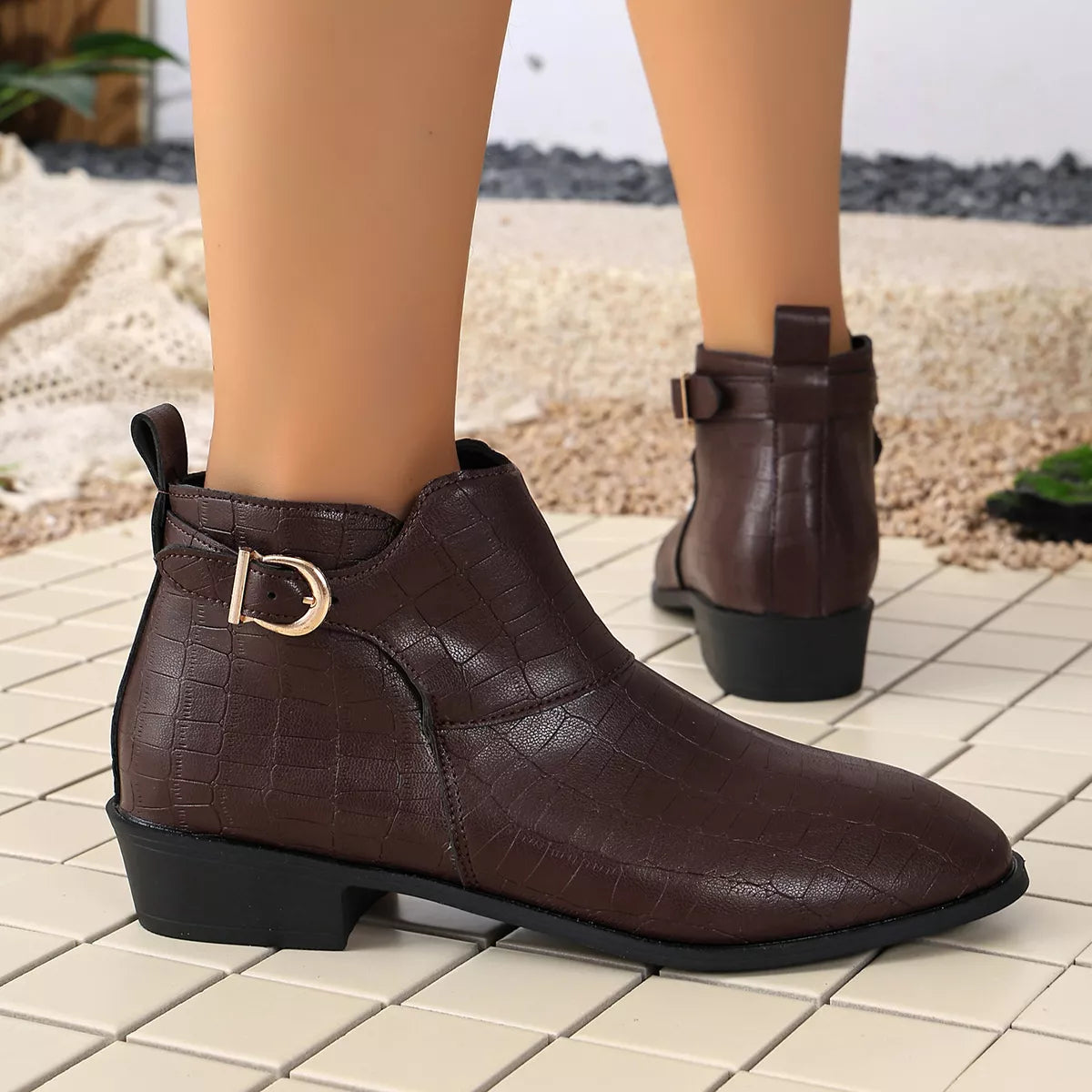 Modern Finesse Metro Point-Toe Low-Heel Boots - product view 5