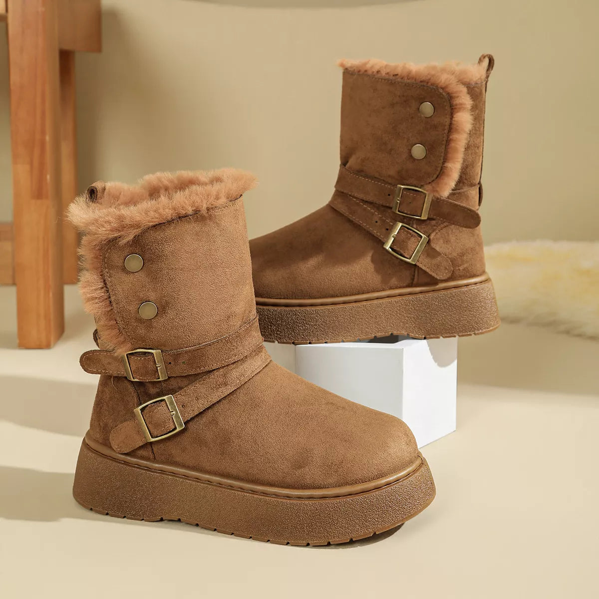 Modern Finesse Sienna Round-Toe Flats Boots