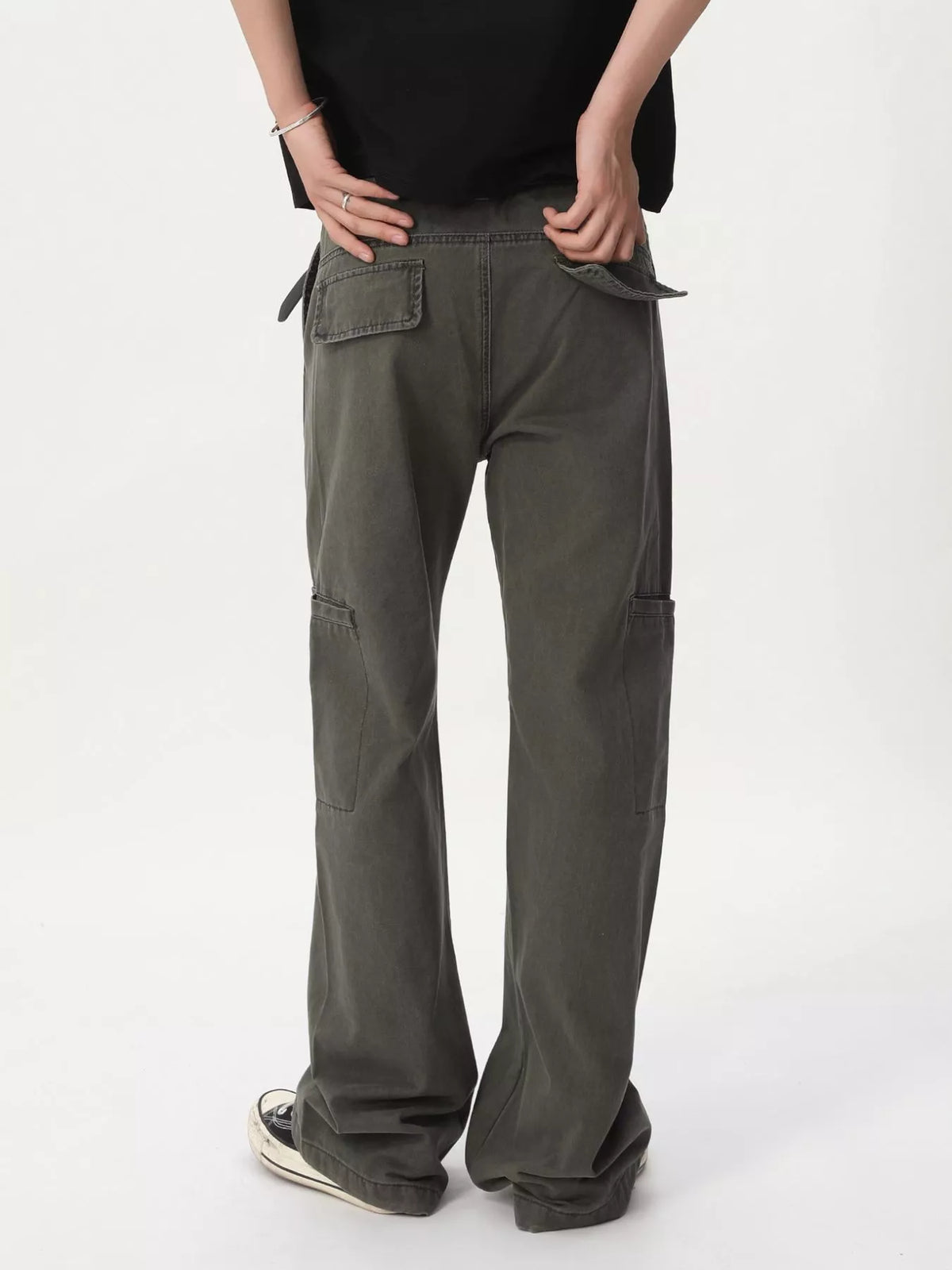 Modern Finesse Dorian Men's Vintage Washed Loose Fit Straight-Leg Pants
