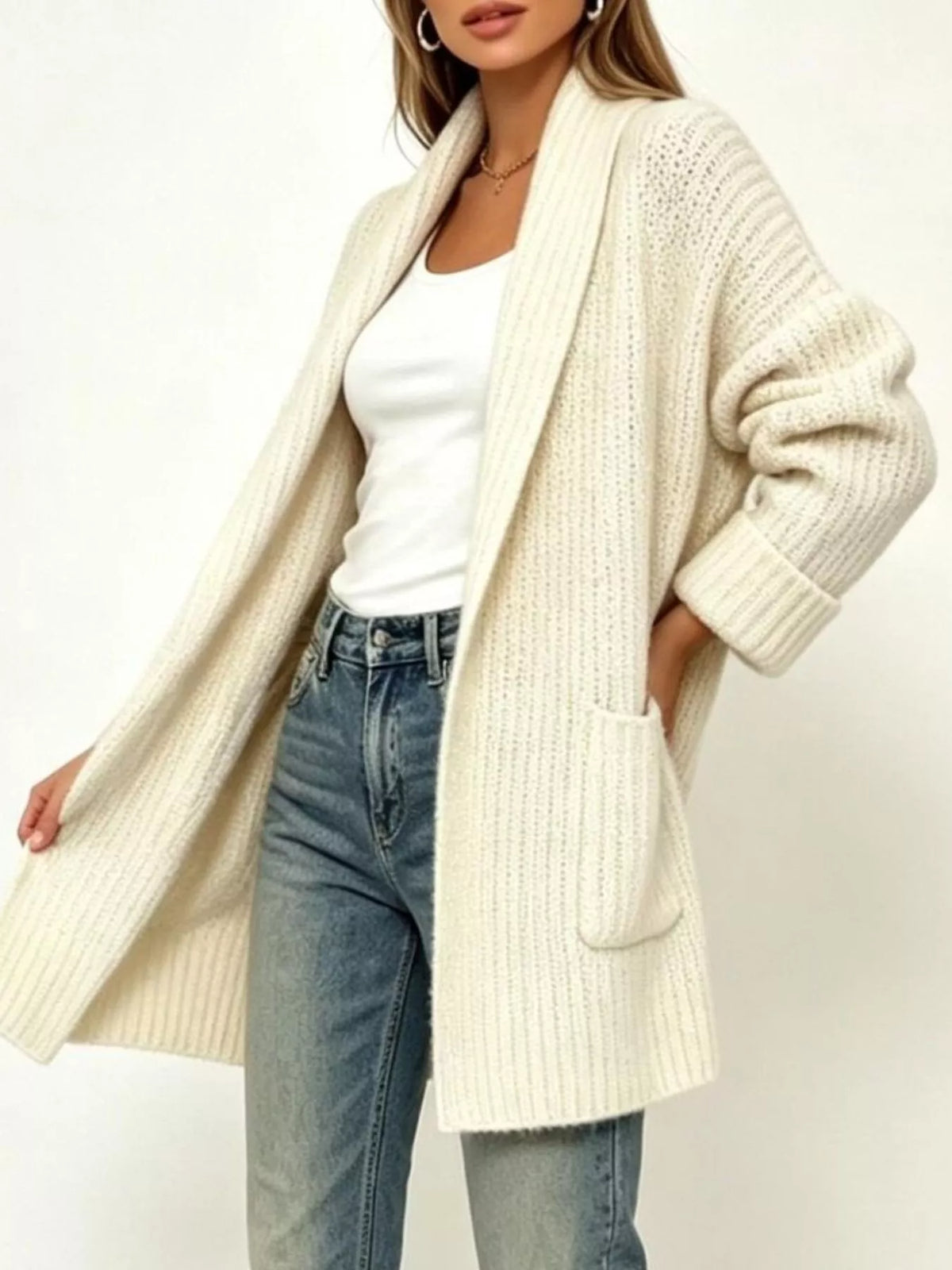Modern Finesse Gallery Pocket Cardigan
