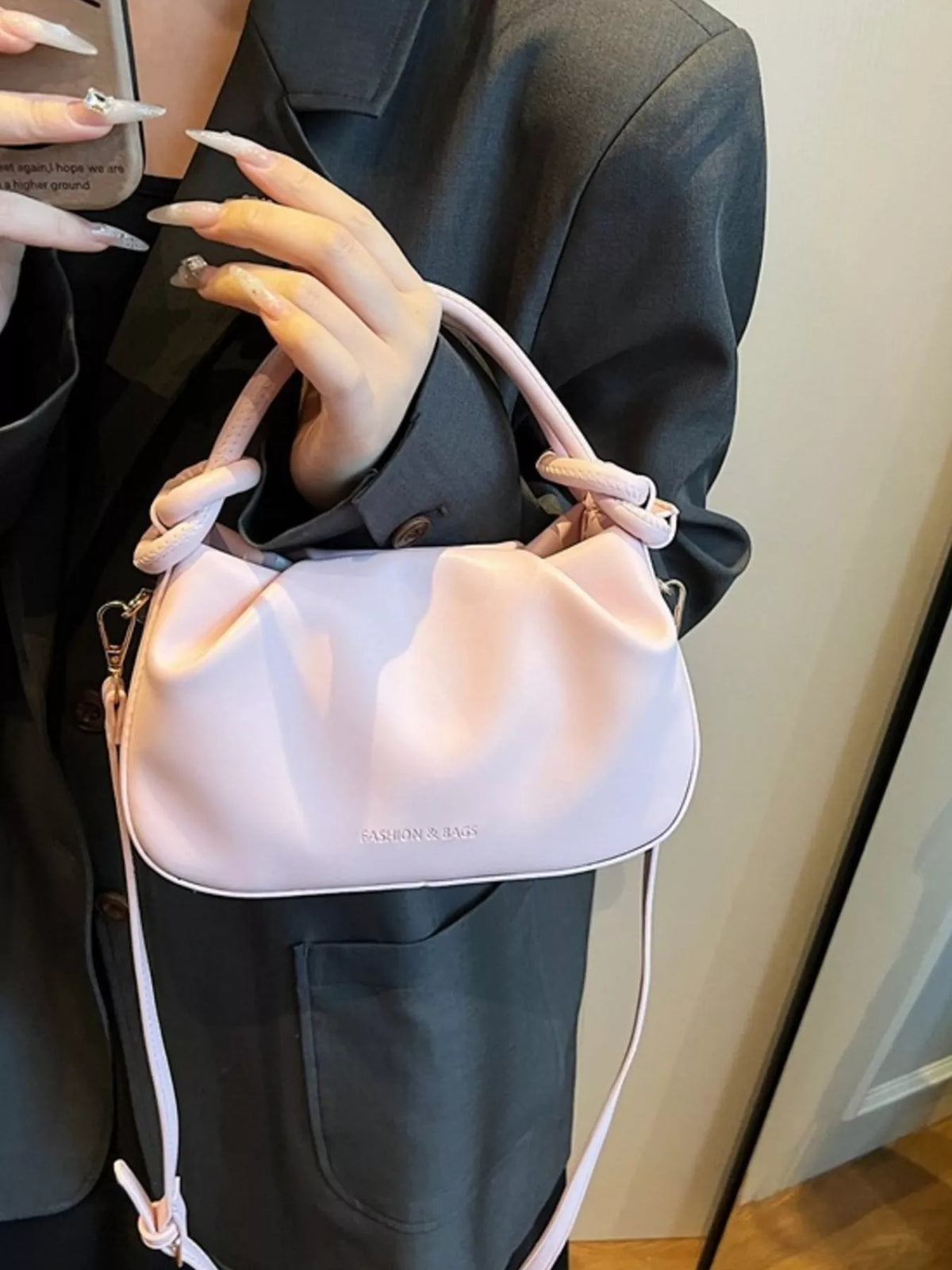 Modern Finesse Reverie Knot Handle Ruched Crossbody Bag