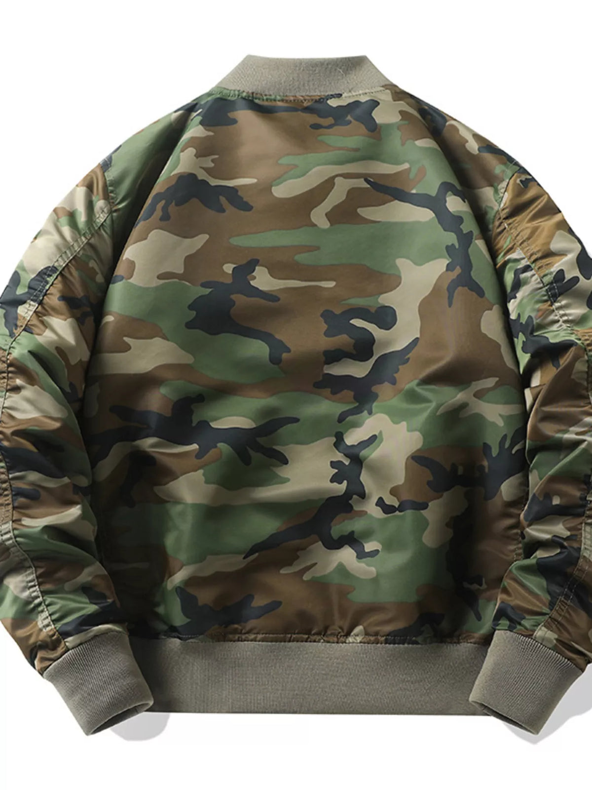 Modern Finesse Knox Men's Camouflage Zip Up Bomber Jacket — Extended Sizes