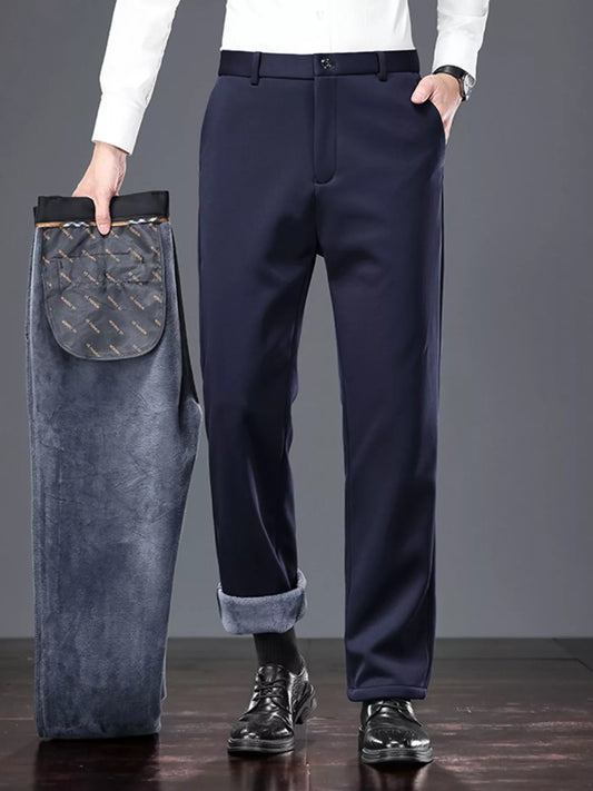 Modern Finesse Rook Men's Pocketed Thermal Straight Leg Pants
