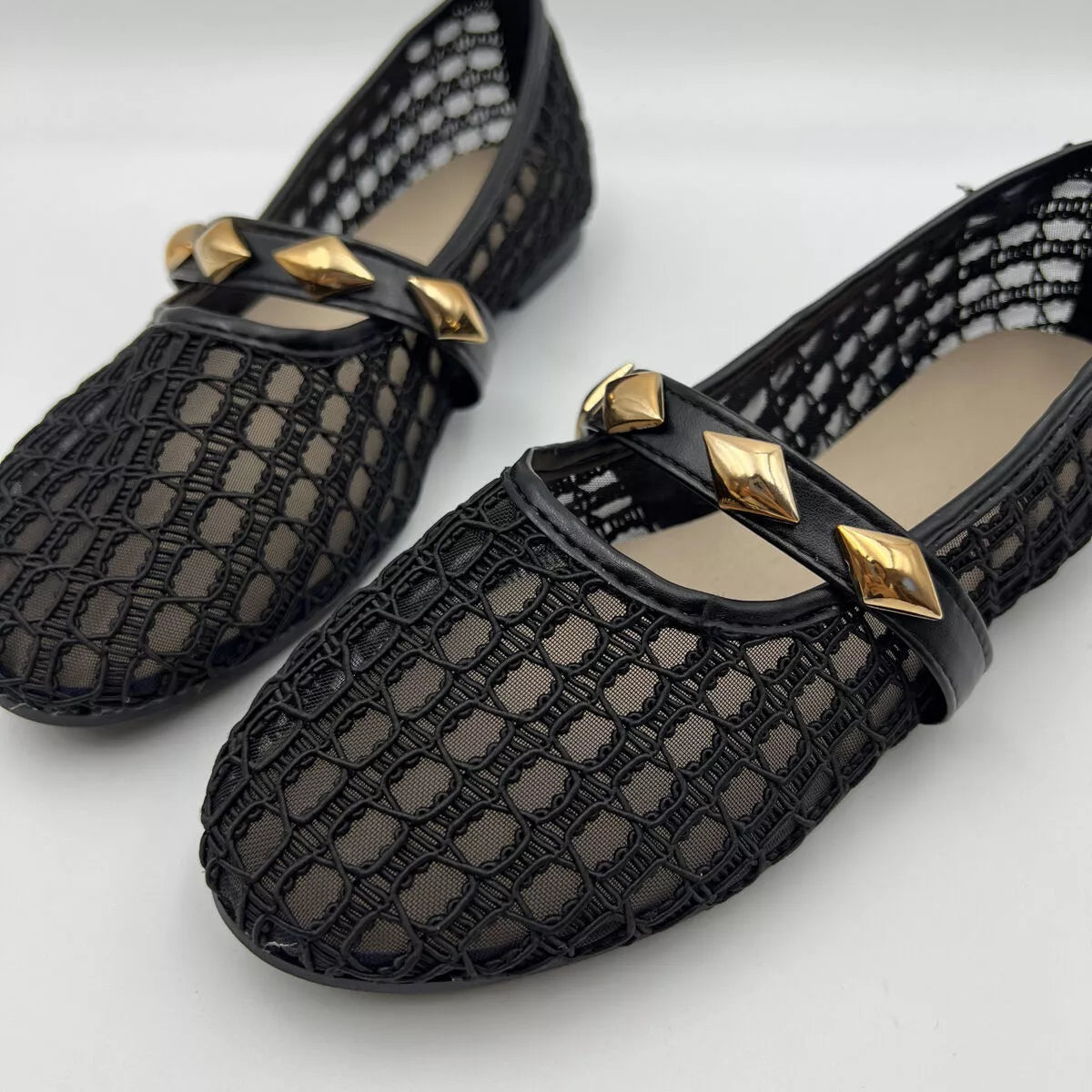Modern Finesse Meshline Round-Toe Slip-Ons