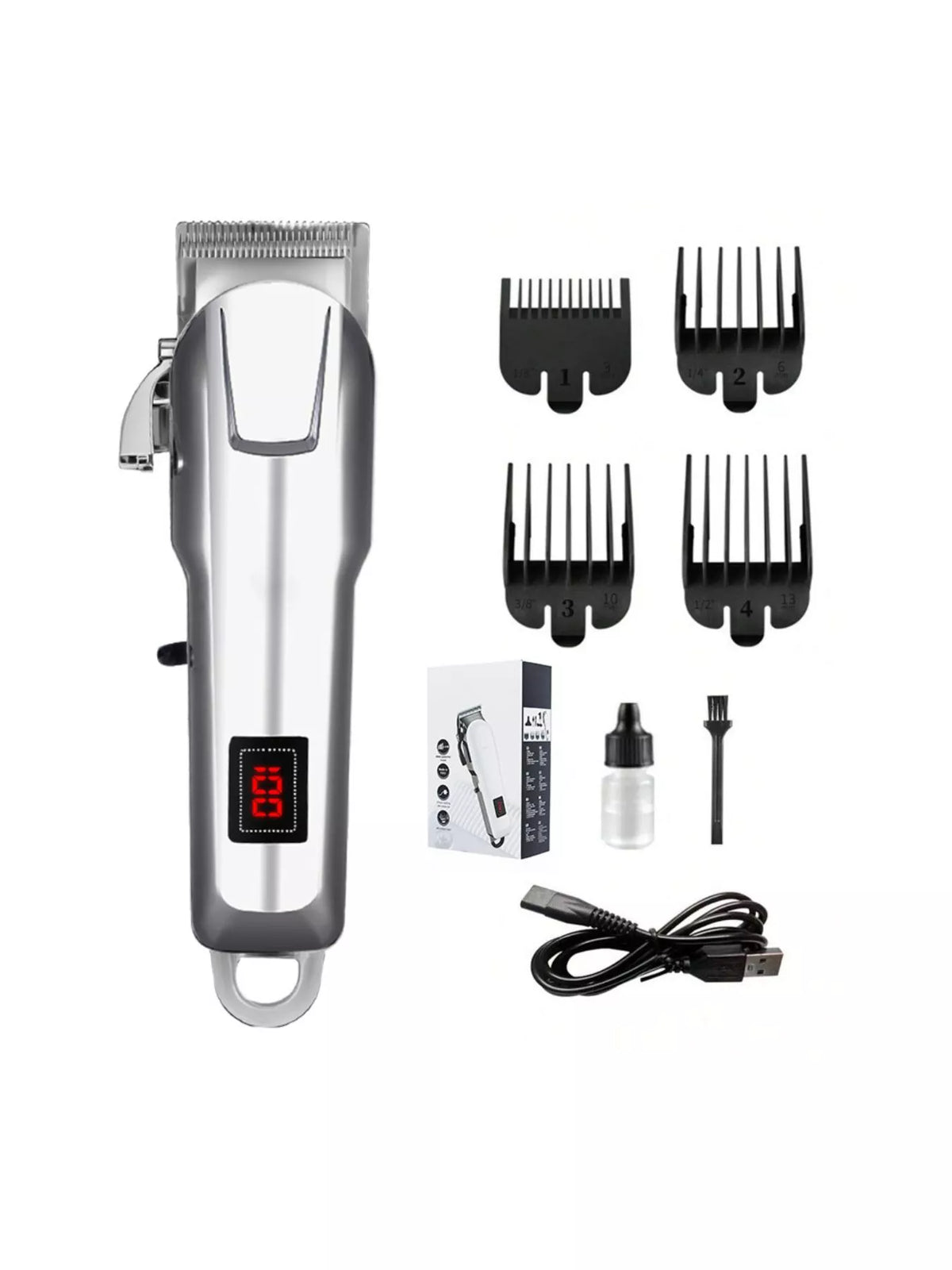 HOF Sienna Cordless Hair Clipper with LED Display