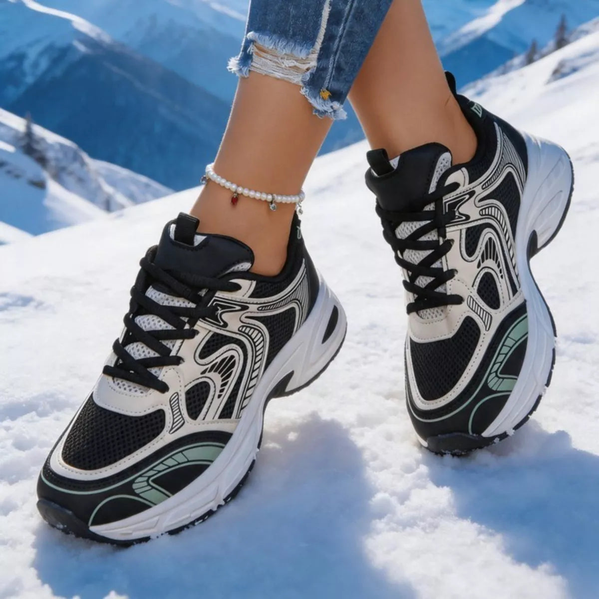 Modern Finesse Arden Breathable Lace Up Athletic