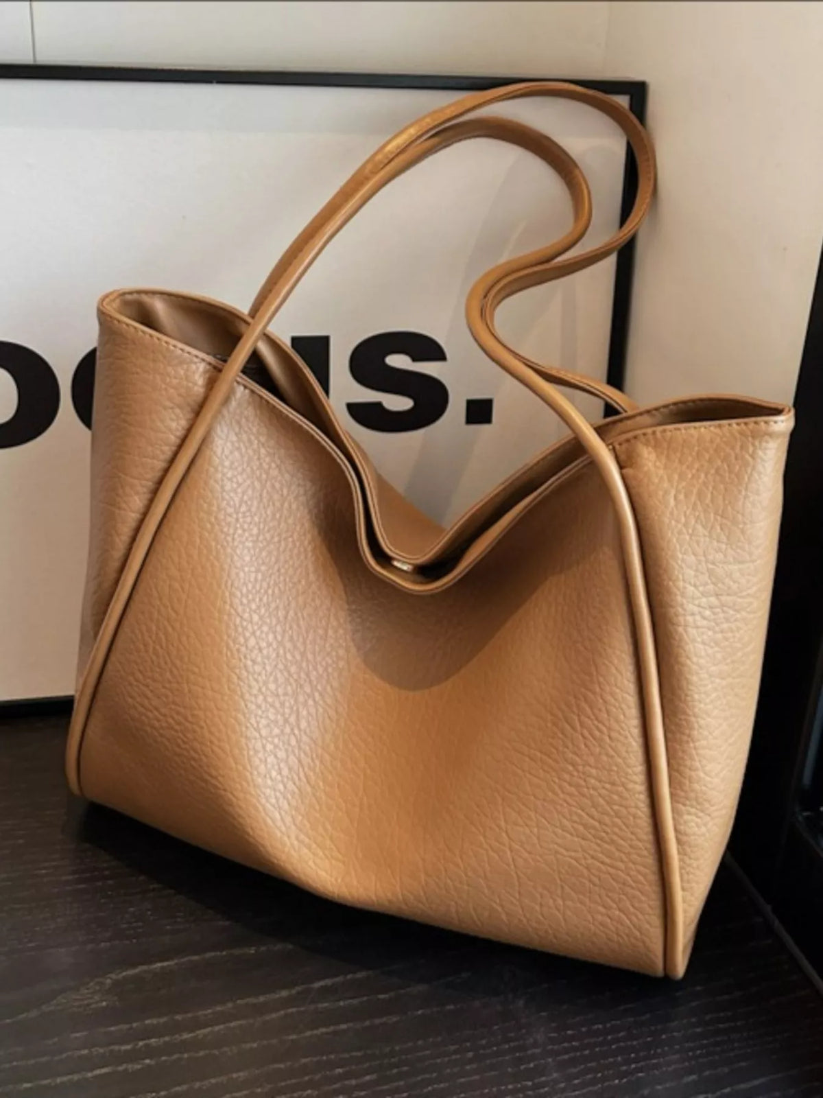 Modern Finesse Avenue PU Leather Tote Bag