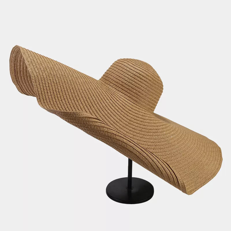 Modern Finesse Noelle Oversized Wide Brim Straw Sun Hat