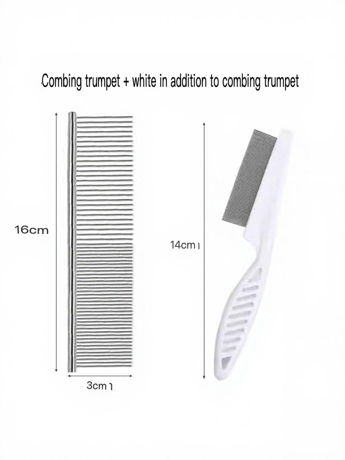 HOF Sienna Stainless Steel Pet Grooming Comb for Hair Removal
