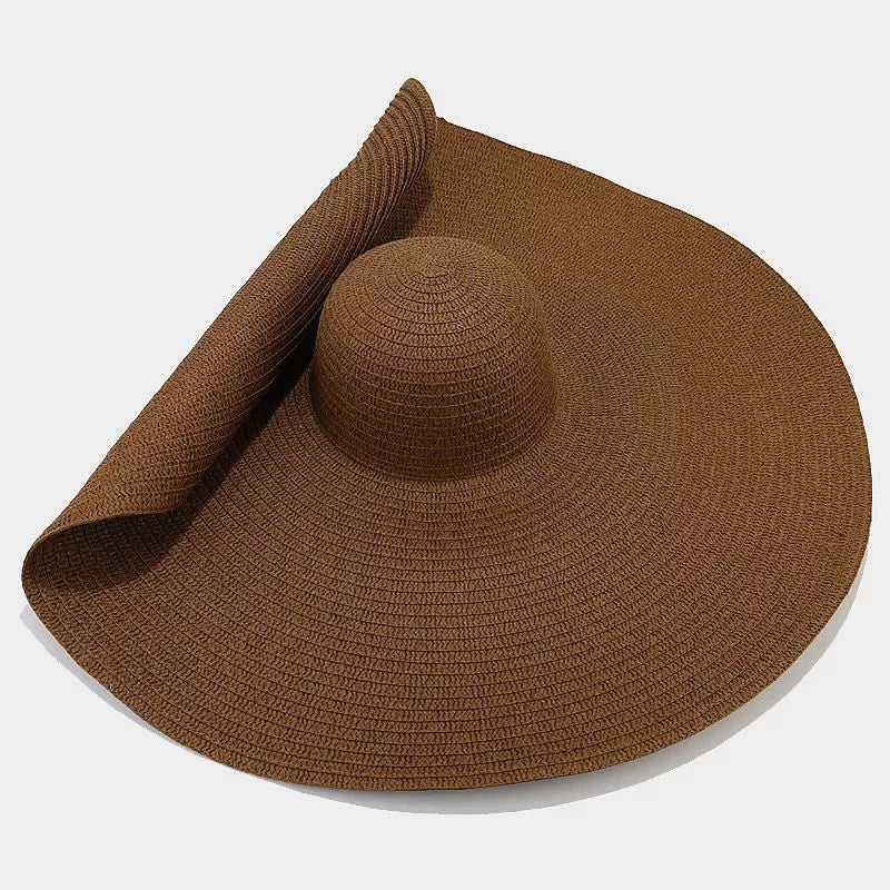 Modern Finesse Noelle Oversized Wide Brim Straw Sun Hat