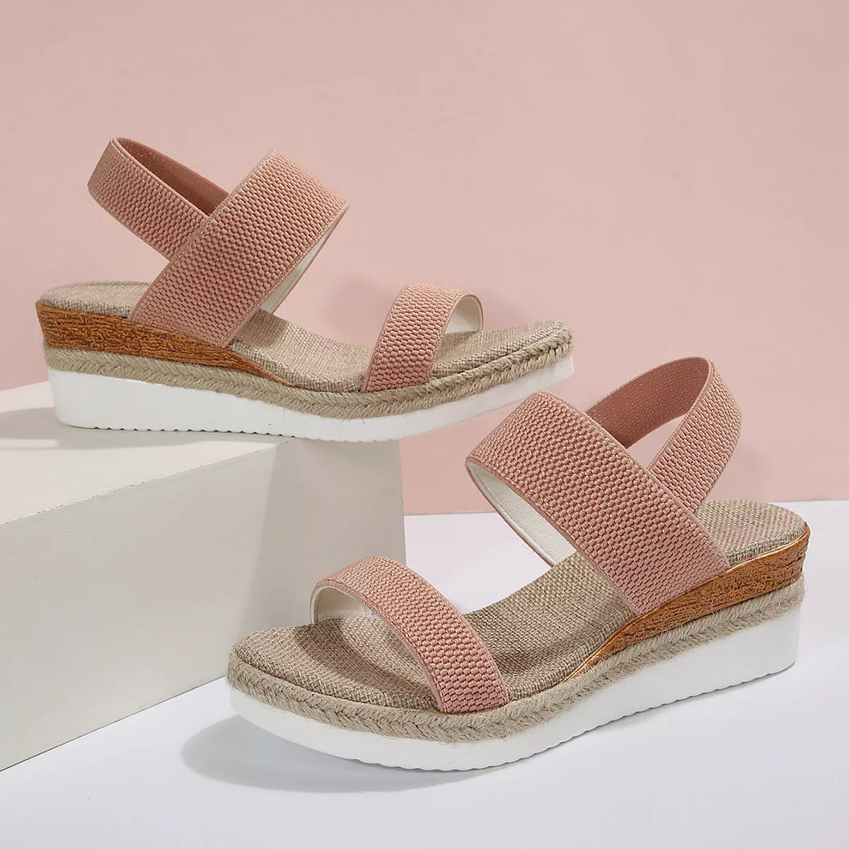 Modern Finesse Anya Open-Toe Wedge Sandals